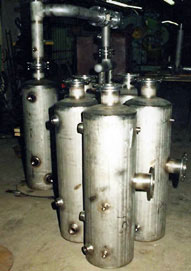 Separate wastewater treatment housings